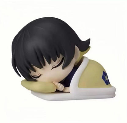 BLUE LOCK Action Figure Sleep Gacha Cute Cartoon Ornament Isagi Yoichi Chigiri Hyoma Nagi Seishiro Rin Itoshi Model Toy
