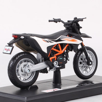 Modelo de motocicleta Maisto KTM 450 SX SXF EXC Racing RC 8C RC390 690 SMC R 640 Duke II Rally de escala 1/18 Diecast Veículos de Moto de Trilha