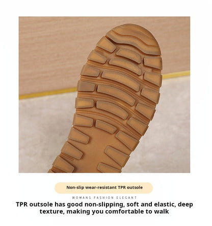 Genuine Leather Women Flats Fashion Casual Women Shoe Moccasins Shoes Woman Slip on Flat Shoes Black Ladies Shoes Plus Size