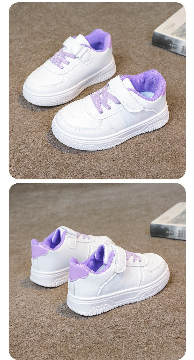 2025 Girl shoe spring Autumn Boy White Shoe Casual Running kid Shoe Anti Slip Soft Sole Sneaker kid tenis Hot selling item