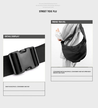 Waterproof Men Travel Handbag Large Capacity Messenger Bag Unisex Crossbody Nylon Shoulder Bag Luxury Crossbody Bags for Men