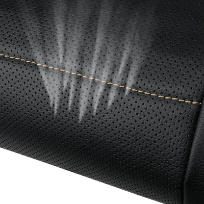 Capas de Couro Universais para Banco de Carro Vermelho Simples à Prova d'Água para 5 Assentos