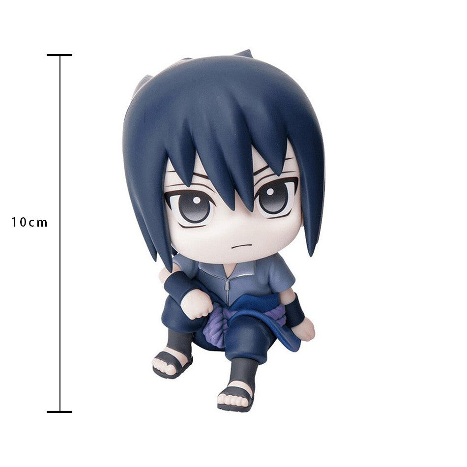Boneco Hot 10cm Naruto Anime Uzumaki Naruto Kakashi Uchiha Sasuke Itachi Bonecos Fofos Q Figuras de Ação Modelo
