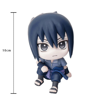 Boneco Hot 10cm Naruto Anime Uzumaki Naruto Kakashi Uchiha Sasuke Itachi Bonecos Fofos Q Figuras de Ação Modelo