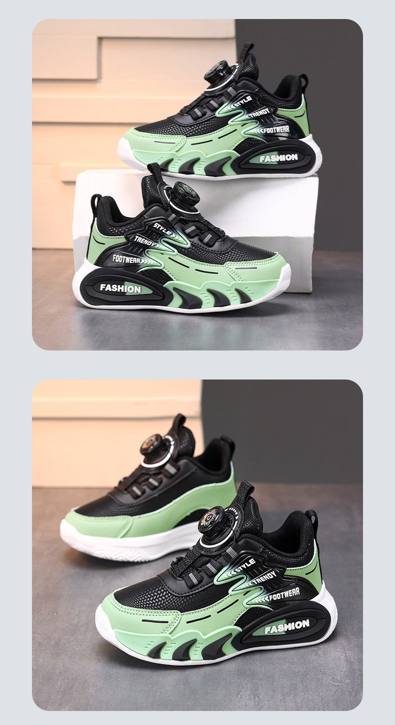 Leather Boys Kids Sneakers For Girls School Casua Outdoor Breathable Running Breathable Soft  Non-slip Children Shoes boacoisa