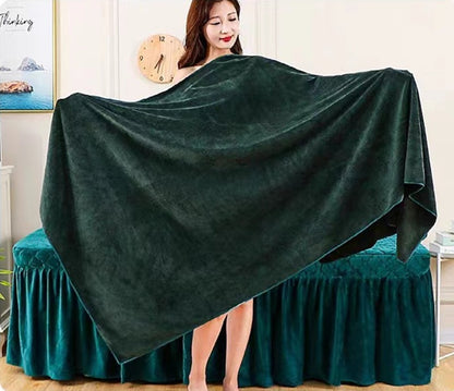 Towel Thickened Microfiber Absorbent High-density Coral Fleece Towel Quick Dry Clean Face Soft Absorbent bath towel
