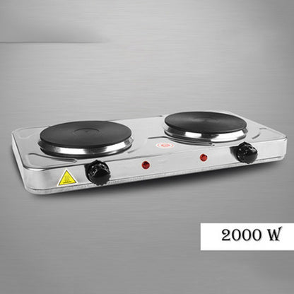 110/220V Electric Burner Hotplate Coffee Heating Stove 2 Pots Heater Induction Cooker Stove Furnace Adjustable Temperature 2000W