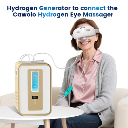 Gerador de Água Hidrogenada Medicinal 300ml Máquina de Inalação de Hidrogênio H2 O2 HHO Dispositivo de Respiração Inalador de Hidrogênio com Saída Dupla