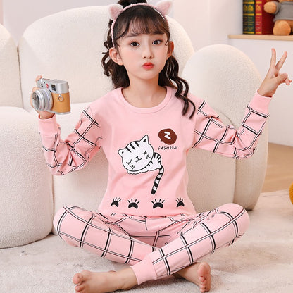 Astronaut Cartoon Boys Pajamas Sets Kids Christmas Pijamas 2pcs Loungewear for 2-14 Years Children's Nightwear Homewear Pyjamas