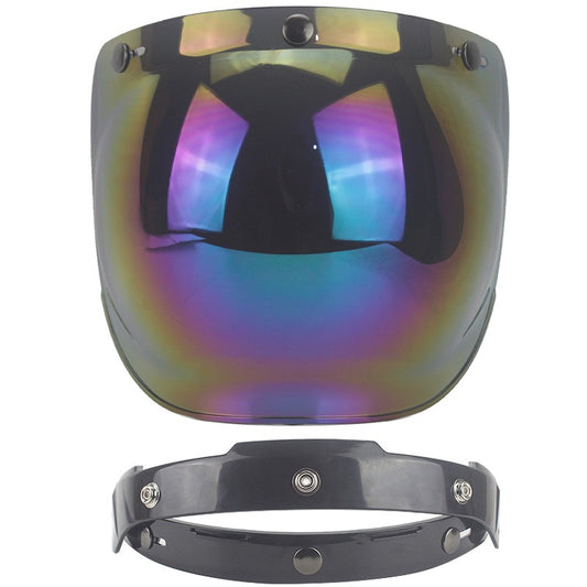 2018 Top Quality Motorcycle Windshield Vintage Helmet  Style Helmet Jet Helmet Foam Visor 12 Color Options