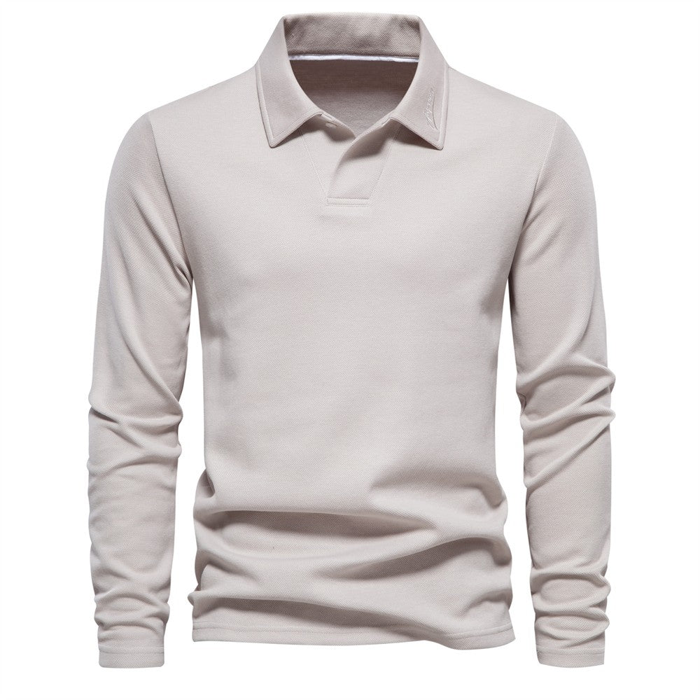 AIOPESON Men's Embroidery Polo Shirt Fashion Turn down Collar Casual Social Luxury Golf Shirt