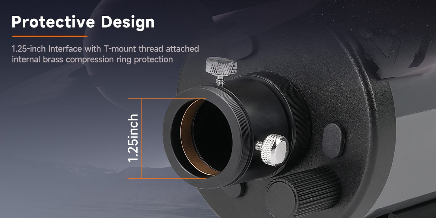 Telescópio Maksutov-Cassegrain Svbony MK90, Abertura de 90mm, Portátil para Levar a Qualquer Lugar, Ideal para Observações Lunares e Planetárias
