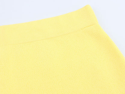 2025 Spring And Summer New Women's Short Sleeved Simple Fashion Style Knitted Cardigan Coat