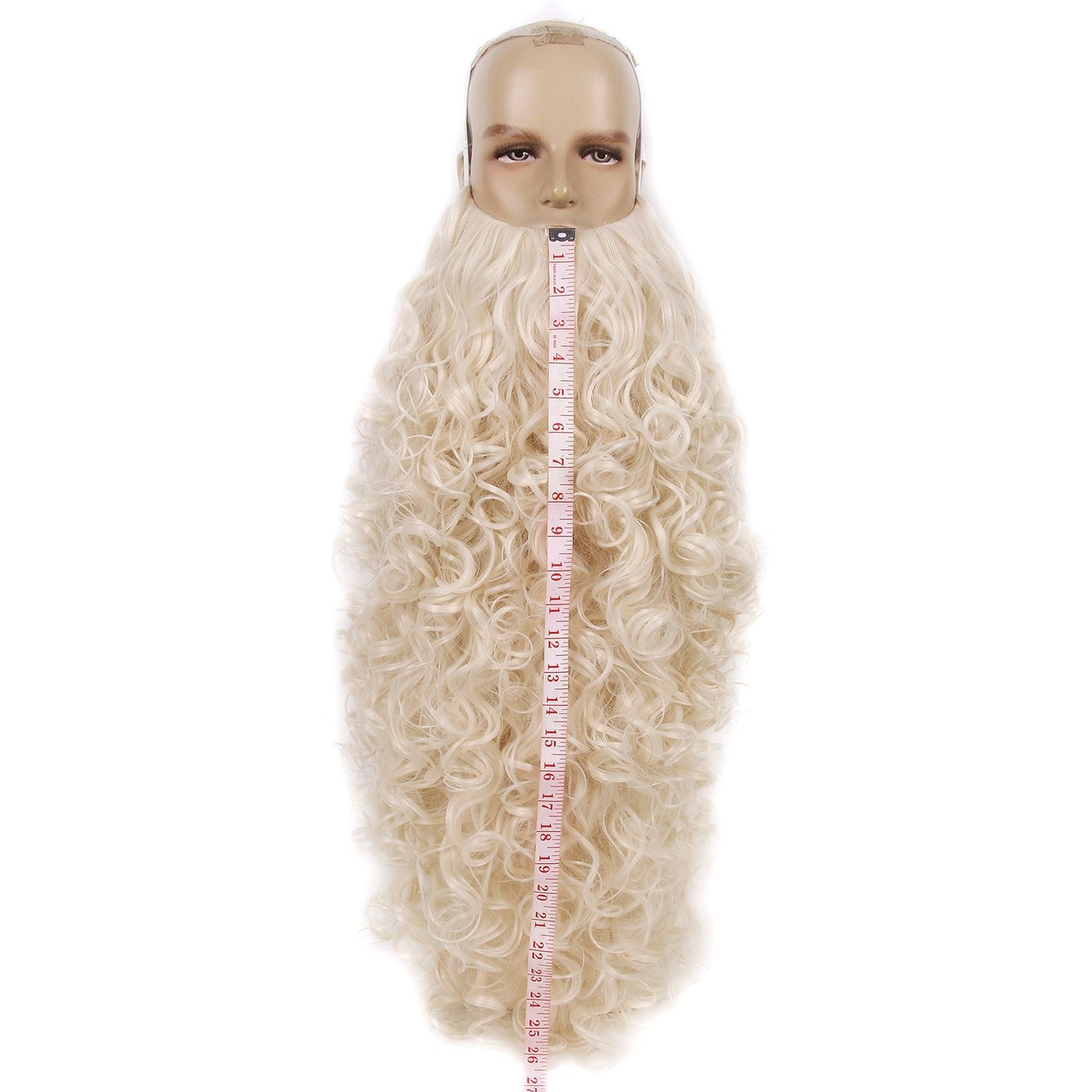 Conjunto de Peruca e Barba de Papai Noel REEWES para o Natal, Acessório de Cosplay, Peruca Sintética Loira para Homens, Fantasia de Halloween