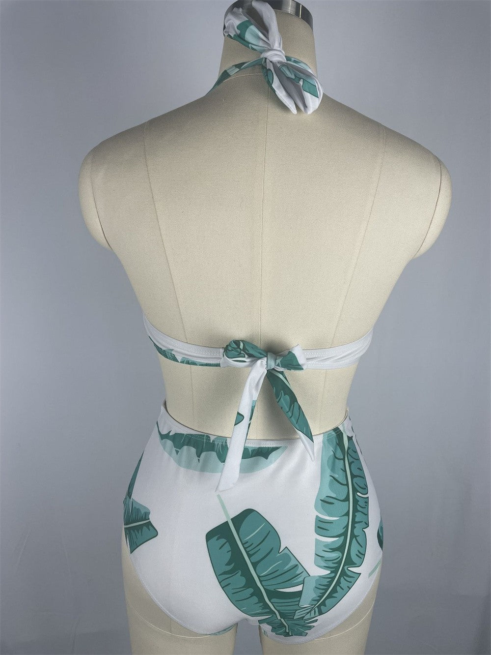 V-neck Halter Bikini Hollow Out Bandage Backless Monokini Vacation Swimwears Women Swimsuit Brazilian Beach Outfit Bathing Suits