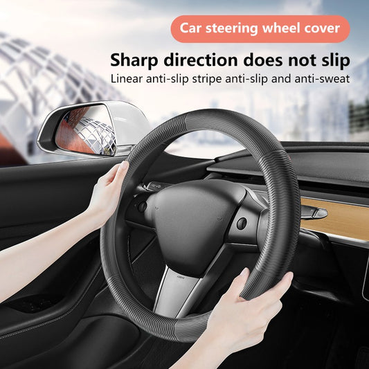 1PC automobile steering wheel cover without inner ring elastic liquid silicone four seasons universal tasteless handlebar cover