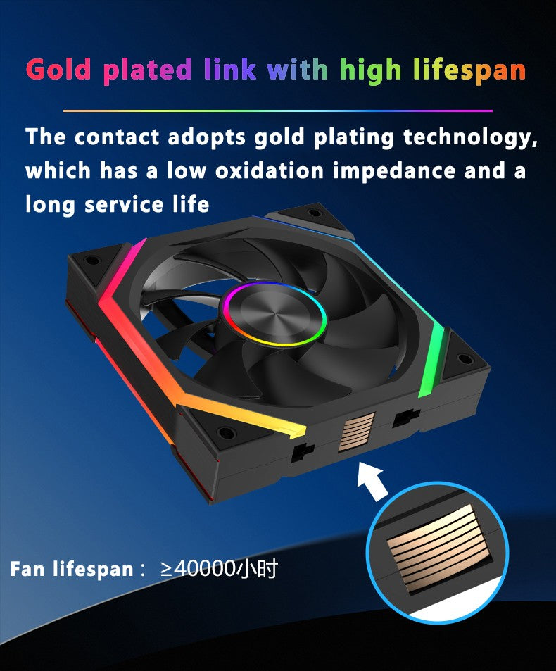 ICE Whale WX-3 Wireless Splicing Fan ARGB Air-Cooled Cooling Accessories 1600RPM 12CM Chassis Fan