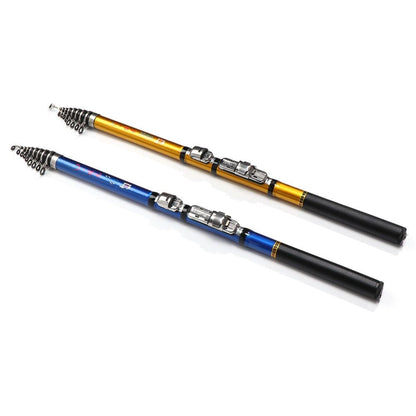 Vara de Pesca de Mar em Material de Carbono, Vara de Pesca Telescópica de Qualidade, Varas de Spinning de Qualidade 1.5m, 1.8m, 2.1m, 2.4m, 2.7m, 3m