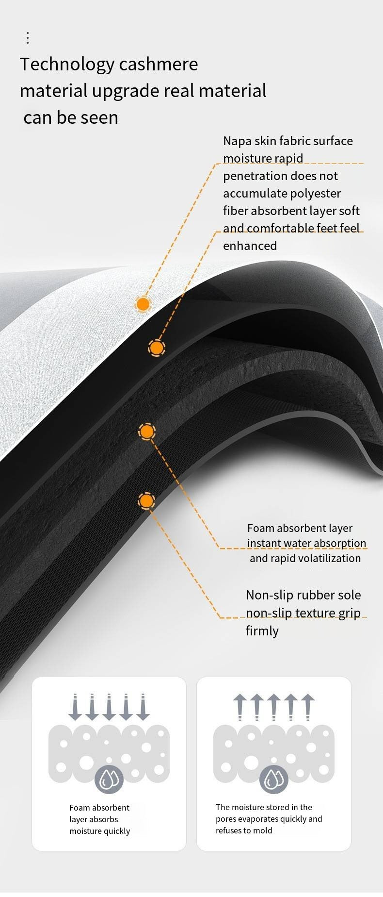 Diatomaceous Earth Absorbent Anti-fouling Kitchen Floor Mats Bathroom Anti-slip Rugs Kitchen Scrubbable Long Carpet