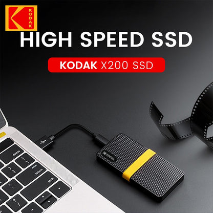 KODAK USB3.1 GEN2 SSD 1TB Disco Rígido Externo 128GB 256GB 512GB 1TB Mini PSSD de estado sólido para PCs laptops disco duro externo