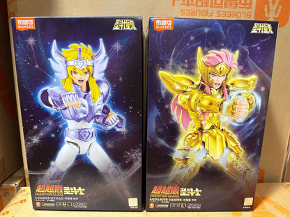 Em estoque Original Saint Seiya CLÁSSICO CLÁSSICO Gold Saint Shiryu Máscara da Morte Shura Ouro Câncer Capricórnio Modelo Montado Brinquedos