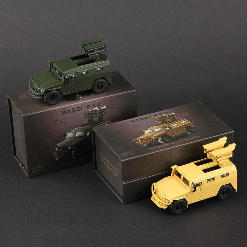 Massdi 1:64 Tiger Gaz Veículo Blindado Modelo de Carro M1151 Off-Road Antitanque Liga Miniatura Veículos Fundidos Coleção de Brinquedos