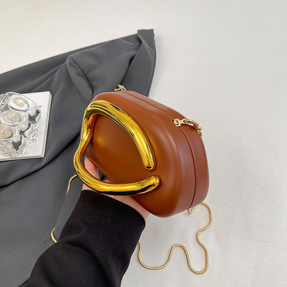 Women's Shoulder Bag, Crossbody Evening Clutch, Chain Design Handbag Purse, Stylish Ladies' Accessory for Parties & Events