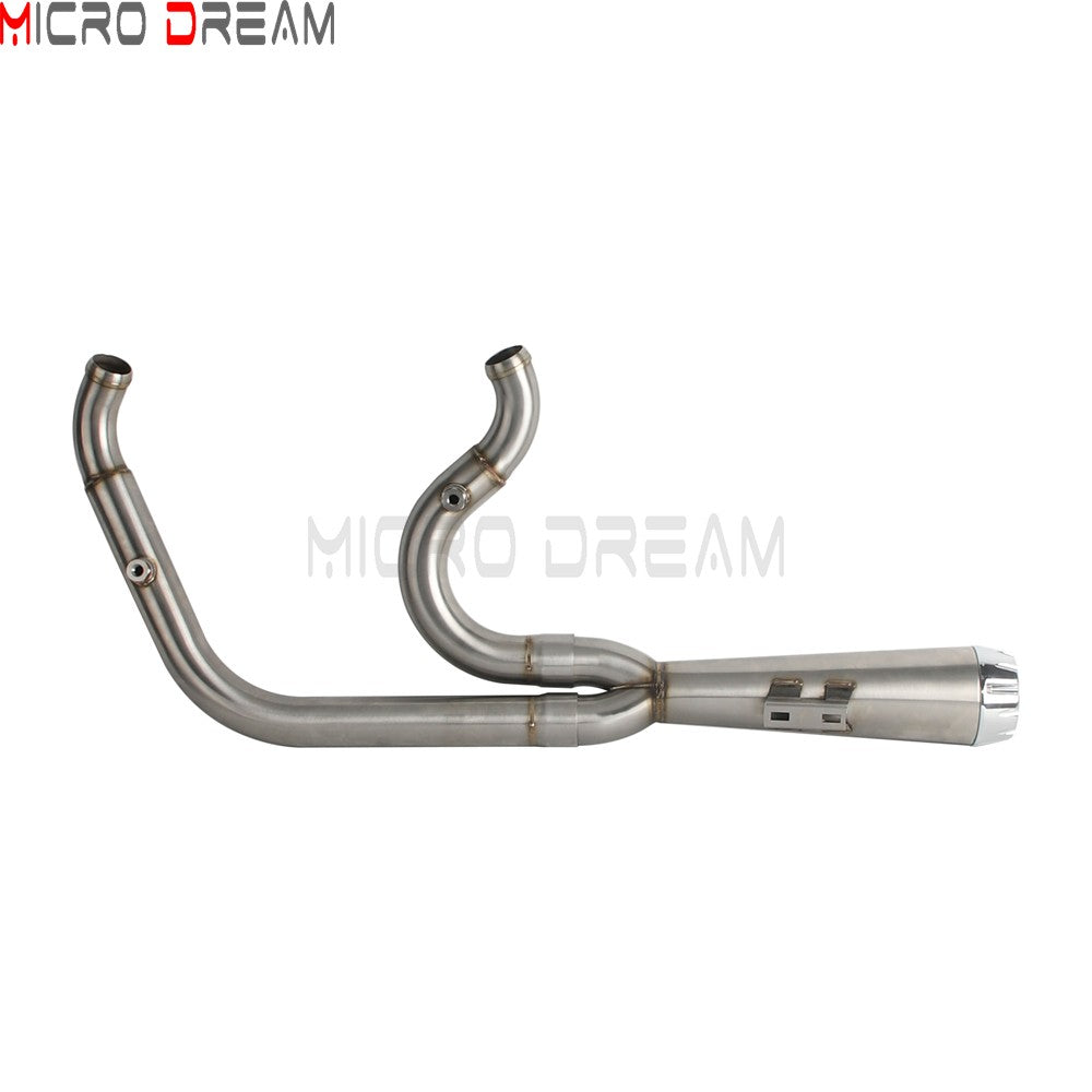 For Harley Softail Low Rider ST FXLRST 117 2025-26 Full Complete Exhaust System Swept-up Muffler Motorcycle Exhaust Pipes 2-In-1