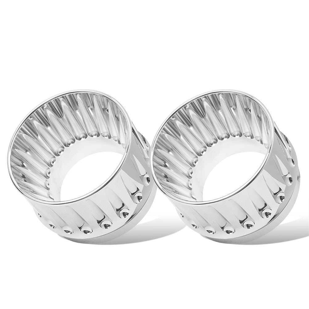 Motorcycle 4.4" Slip On Exhaust Mufflers Tips End Caps For Harley Touring CVO Street Road Electra Glide Road King FLHR 1995-2023