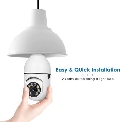 Bulb E27 Surveillance Camera Full Color Night Vision Automatic Human Tracking Zoom Indoor Security Monitor Wifi Miini IP Camera