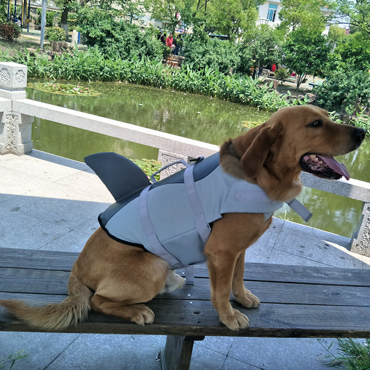 Colete Salva-Vidas para Cães, Colete Salva-Vidas de Verão para Animais de Estimação, Tubarão, Sereia, Roupas para Cães, Colete Peitoral, Roupa de Banho para Cães, Fantasia Engraçada e Fofa para Cães