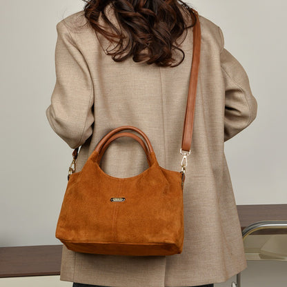 Genuine Brand Suede Handbags Soft Leather High Quality Women Bag Small Casual Female Messenger Shoulder Bag Ladies Crossbody Bag