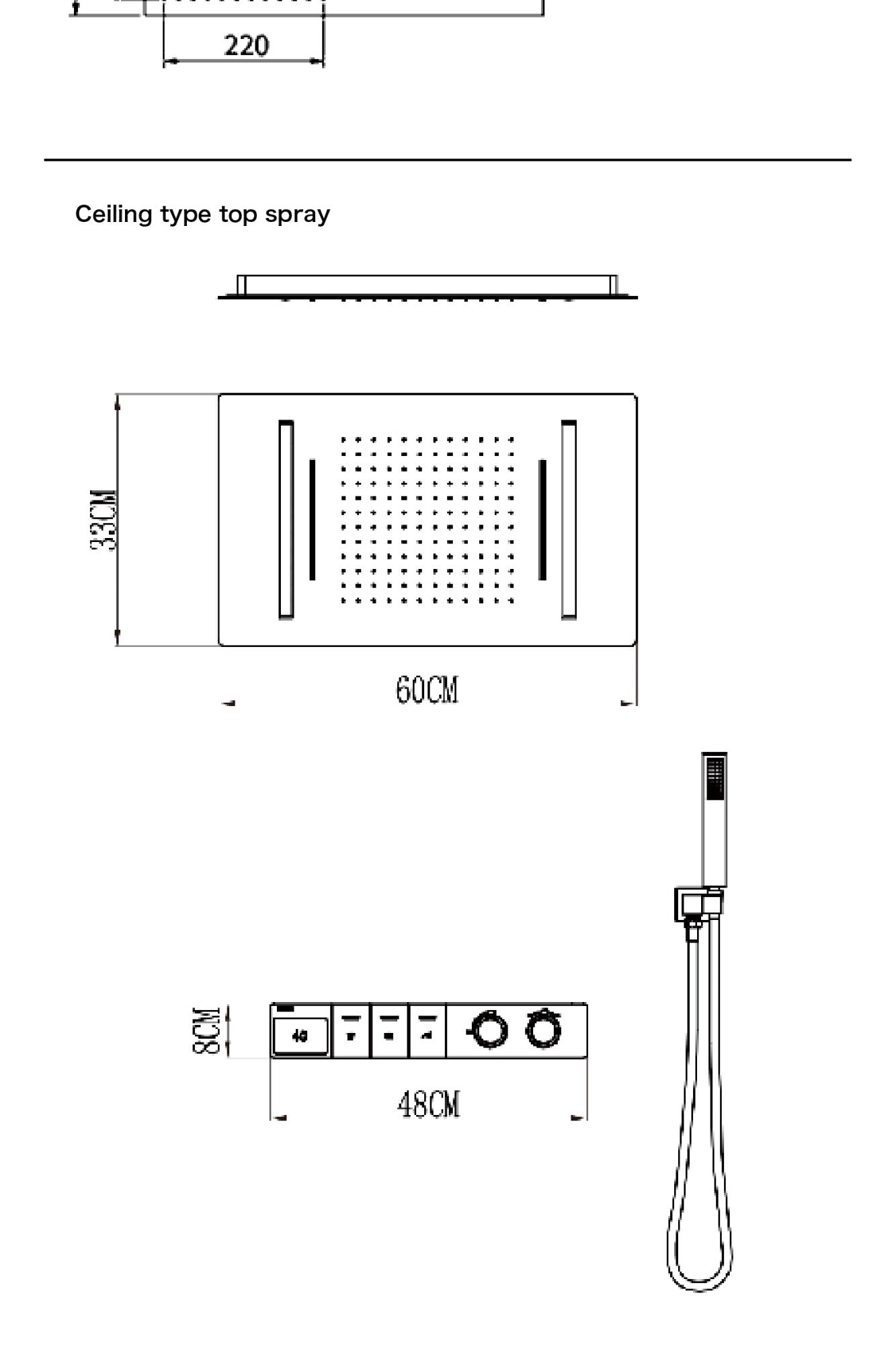 Sistema de chuveiro digital inteligente de latão branco luxuoso com design oculto Controle duplo de água quente e fria Torneira de parede