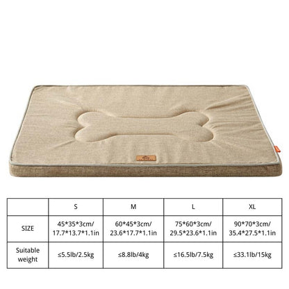 Cama de Cachorro Lavável de Inverno Almofada Reversível para Caixas de Transporte Cama Macia e Fofa para Canis Colchão para Cachorros Grandes, Médios e Pequenos