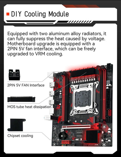 Combo Placa-mãe MACHINIST X79 Processador Intel Xeon E5 2650 V2 LGA 2011 CPU + Memória RAM DDR3 1*16GB Suporte Slot M.2 NVME