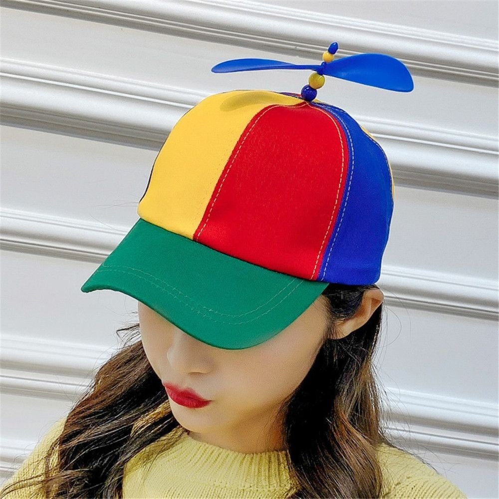 Rainbow Bamboo Dragonfly Baseball Cap Funny Helicopter Propeller Adventure Hat Firefly Cap Snapback Hat For Adult Kids Boy Girl