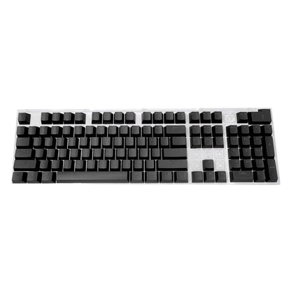 Novo conjunto de teclas de teclado mecânico de 104 unidades, substituição OEM retroiluminada, teclas roxas brancas de ABS para teclado Cherry MX de 61/87/104 teclas