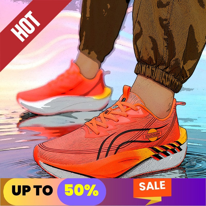 Running Shoes Casual Carbon Board Marathon Men Sports Tenis Air Breathable Women's Comfortable Athletic Nonskid Leisure Sneakers