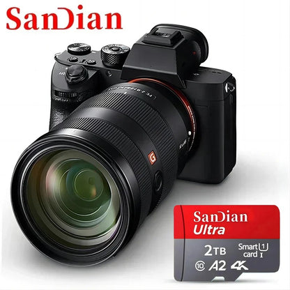 Brand-New SD Cards 2TB Flash Memory Card 128GB High-Speed Micro TF Card 512TB Class10 Mini Memory Card for Phones/PC/Cameras