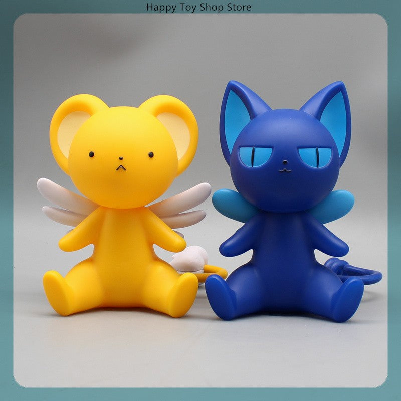 14cm Card Captor Sakura Cerberus E Spinel Sun Anime Action Figure Modelo Estátua Coleção Decoração de Mesa Enfeite Brinquedo de Presente