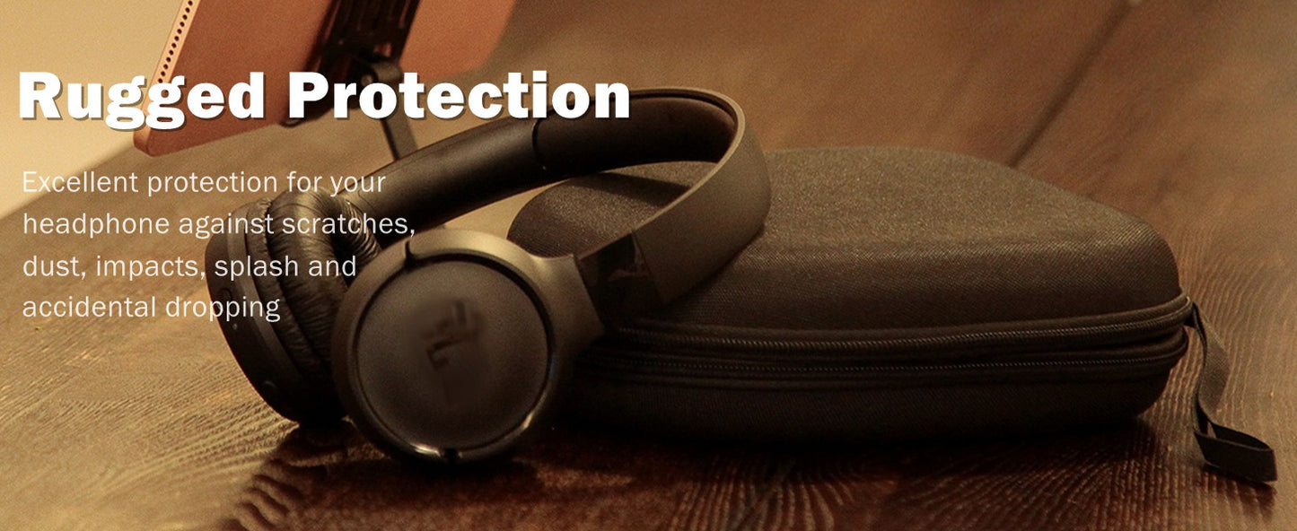 Bolsa de armazenamento universal para fones de ouvido sem fio, compatível com JBL Tune 520BT 510BT, estojo portátil para fones de ouvido Sony/Anker/Bose