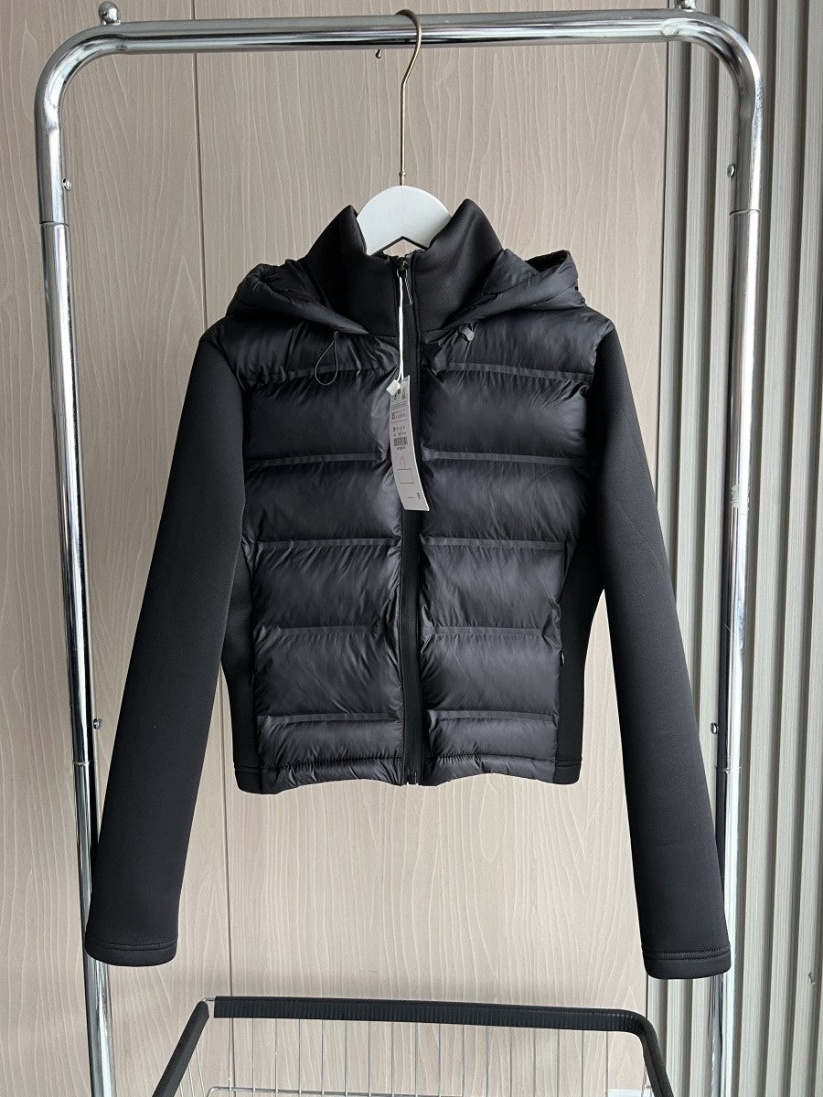 2025 Winter New Arrival  Women's Lightweight Warm Down Jacket with Long Sleeves and Zippered Hooded Sports Coat 4391742