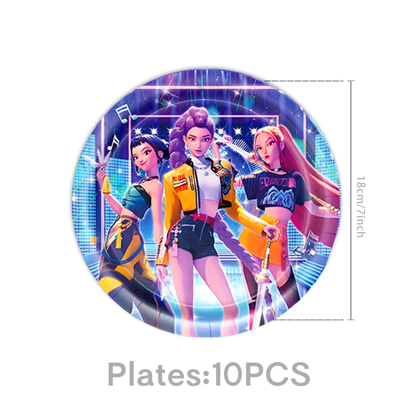 Hot K-Pop Birthday Party Decoration Set Kids Tableware Balloons Cups Plates Napkins Cake Topper Banner Gift Bag - Party Supplies
