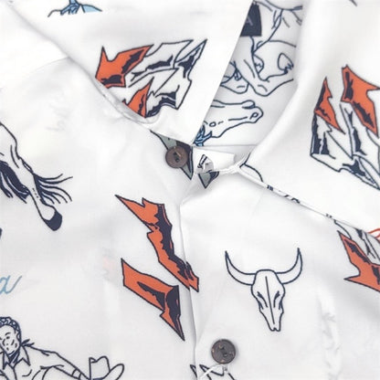 Latest Trend WACKO MARIA 25SS Vintage Denim Rope Crop Casual Hawaii Beach Holiday Mens Womens Casual Short Sleeve Shirt Tops