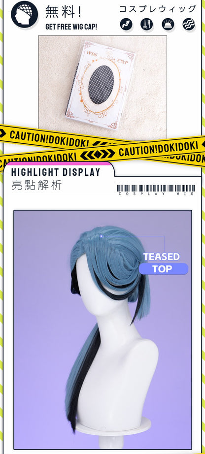 ?Ready for Ship?Idia Malleus Leona Vil Crowley Wig Game Cosplay DokiDoki Men 120cm Long Hair Fiber Idia Halloween  Free Wig Cap