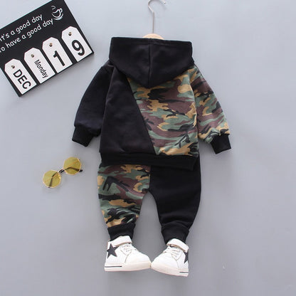 New Spring Autumn Children Clothing Baby Girl Clothes Boys Casual Hooded T-Shirt Pants 2Pcs/Sets Toddler Costume Kids Tracksuits