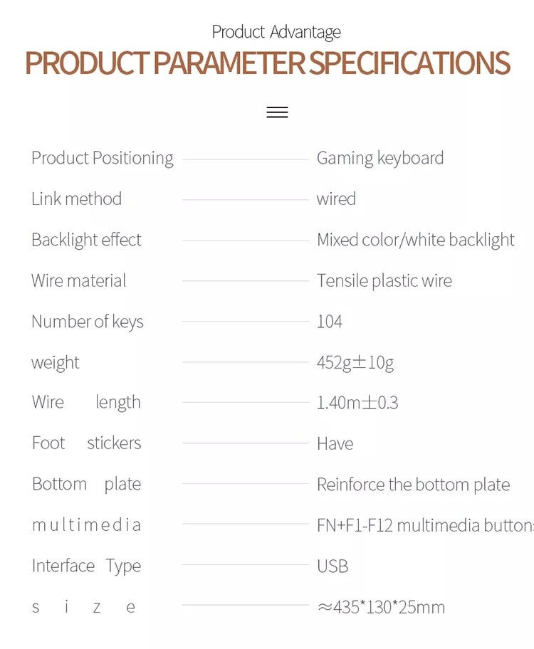 K500 Pink Keyboard Mixed Color White Pink Keycaps 104 Keys Wired Gaming Keyboard for Laptop PC