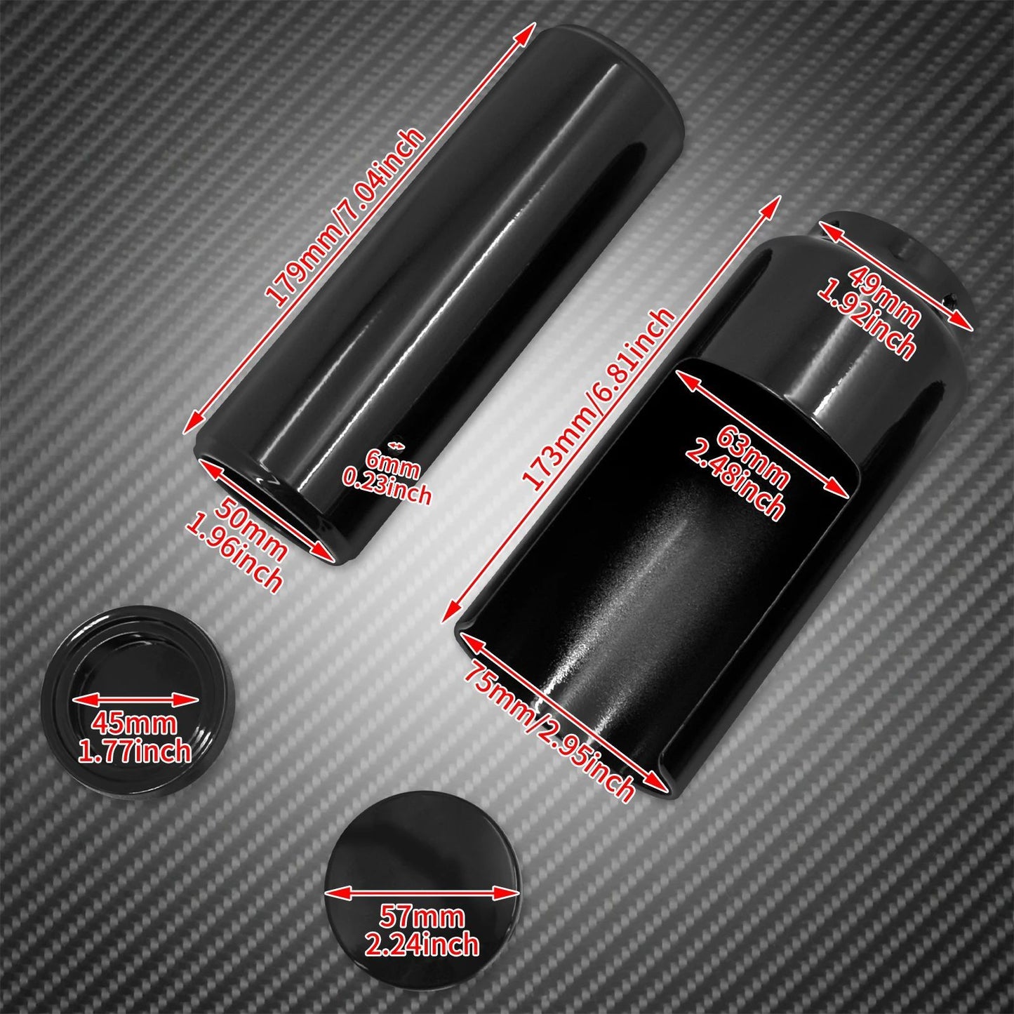 Kit de Capas Protetoras de Amortecedores Dianteiros para Harley Dyna Street Bob FXD Low Rider Fat Bob 2006-17