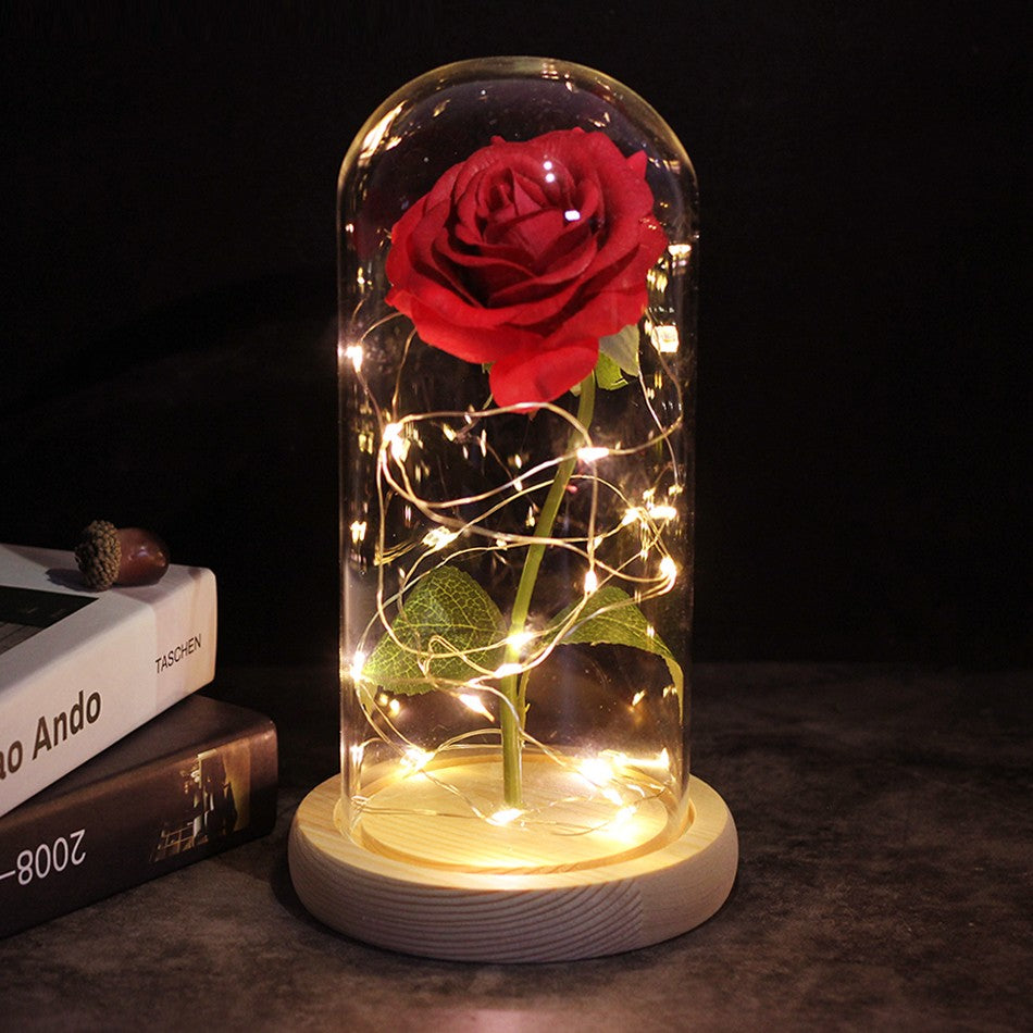 2026 Drop shipping Galaxy Rose Artificial Flowers Beauty and the Beast Rose Wedding Decor Creative Valentine's Day Mother's Gift