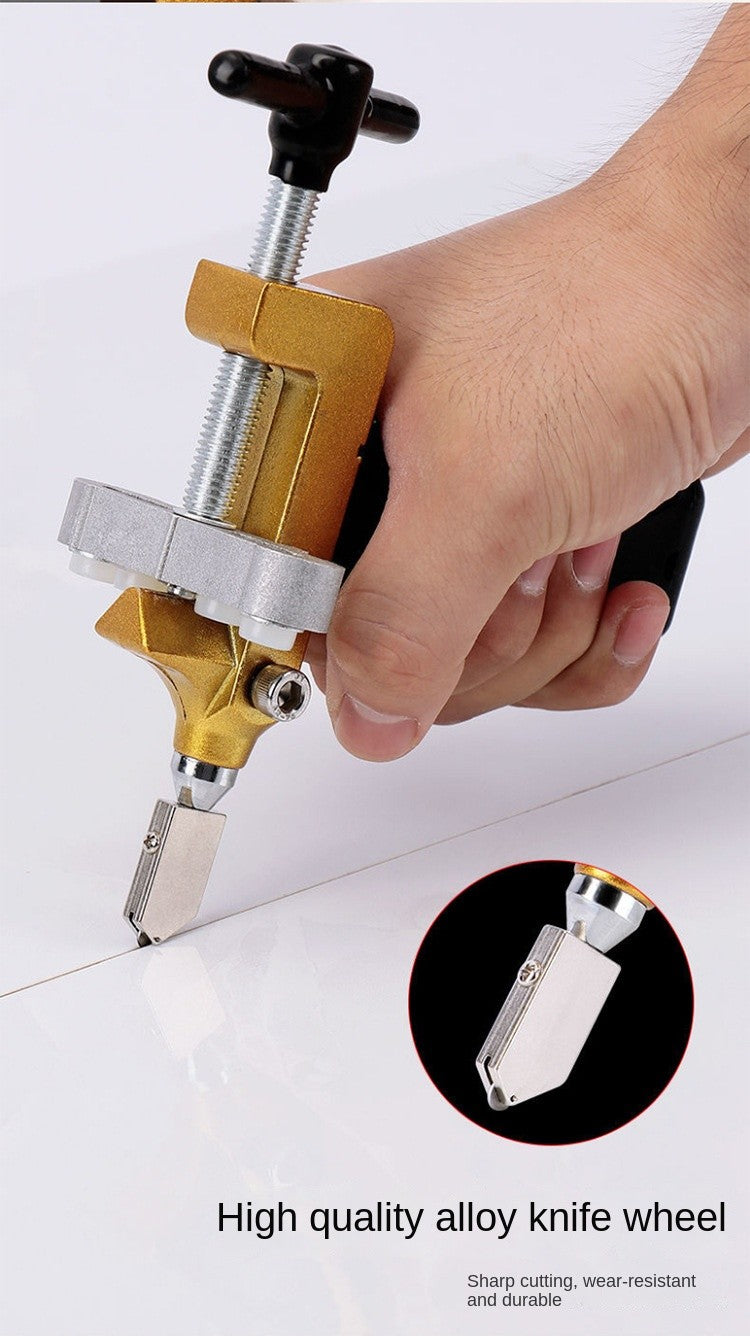 Cortador Abridor E Quebrador De Azulejos De Vidro 2 Em 1 Alicate Roda Diamante Manual Cortador Diamante Com Faca Ferramentas Manuais